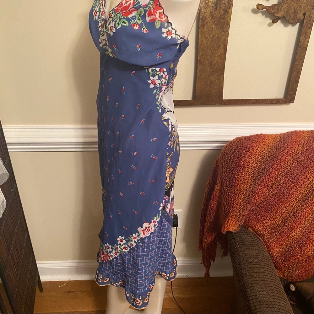 Scalloped y2k free people kitten dress